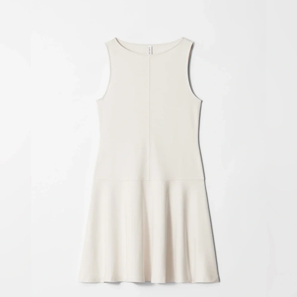 & Other Stories SLEEVELESS A-LINE MINI DRESS SMALL IVORY